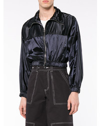 Blouson aviateur bleu marine Edward Crutchley