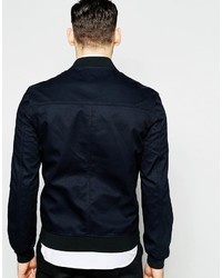 Blouson aviateur bleu marine