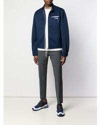 Blouson aviateur bleu marine Prada