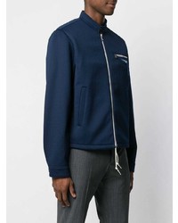 Blouson aviateur bleu marine Prada