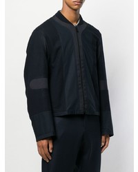 Blouson aviateur bleu marine Jil Sander