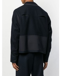 Blouson aviateur bleu marine Jil Sander