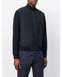 Blouson aviateur bleu marine Z Zegna