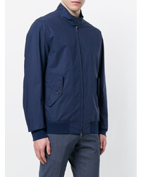 Blouson aviateur bleu marine Loro Piana