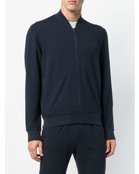 Blouson aviateur bleu marine Z Zegna