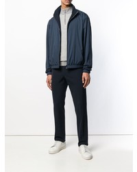 Blouson aviateur bleu marine Loro Piana