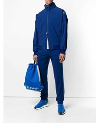 Blouson aviateur bleu Z Zegna