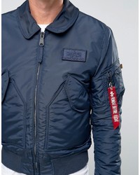 Blouson aviateur bleu Alpha Industries