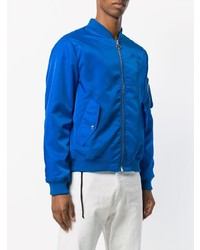 Blouson aviateur bleu Moschino