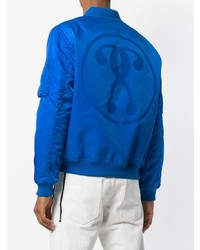 Blouson aviateur bleu Moschino