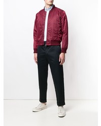 Blouson aviateur bordeaux Natural Selection