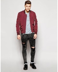 Blouson aviateur bordeaux Alpha Industries