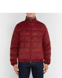 Blouson aviateur bordeaux Loro Piana