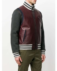 Blouson aviateur bordeaux Lanvin