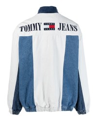 Blouson aviateur brodé blanc Tommy Jeans