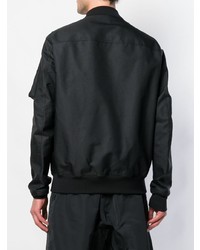 Blouson aviateur brodé noir Rick Owens