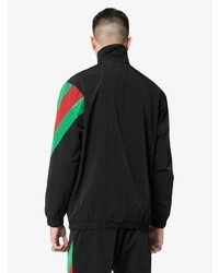 Blouson aviateur brodé noir Gucci