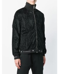 Blouson aviateur brodé noir Givenchy