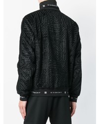 Blouson aviateur brodé noir Givenchy