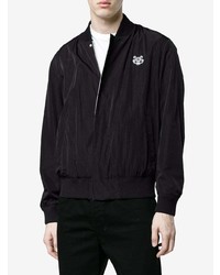 Blouson aviateur brodé noir Kenzo