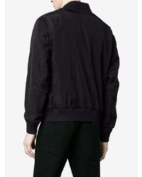 Blouson aviateur brodé noir Kenzo