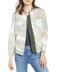 Blouson aviateur camouflage beige