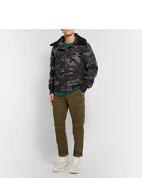 Blouson aviateur camouflage gris foncé Canada Goose