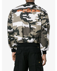 Blouson aviateur camouflage gris Alyx