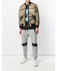 Blouson aviateur camouflage marron clair Blood Brother