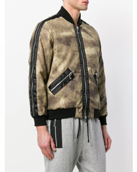 Blouson aviateur camouflage marron clair Blood Brother