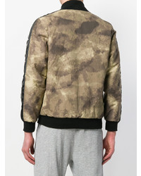 Blouson aviateur camouflage marron clair Blood Brother