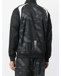 Blouson aviateur camouflage noir Ea7 Emporio Armani