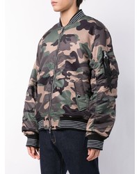 Blouson aviateur camouflage olive Mostly Heard Rarely Seen 8-Bit
