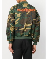 Blouson aviateur camouflage vert foncé Alyx