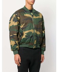 Blouson aviateur camouflage vert foncé Alyx