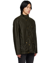 Blouson aviateur écossais marron foncé Barbour