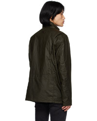 Blouson aviateur écossais marron foncé Barbour