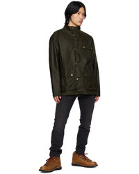 Blouson aviateur écossais marron foncé Barbour