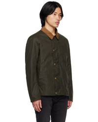 Blouson aviateur écossais marron foncé Barbour