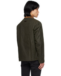 Blouson aviateur écossais marron foncé Barbour