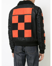 Blouson aviateur écossais noir Off-White