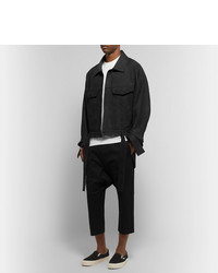 Blouson aviateur en cuir noir Fear Of God