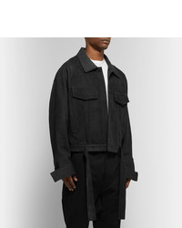 Blouson aviateur en cuir noir Fear Of God