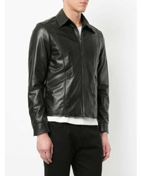 Blouson aviateur en cuir noir Hysteric Glamour