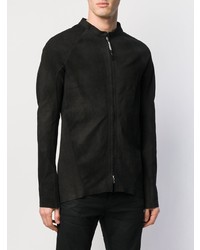 Blouson aviateur en cuir noir Isaac Sellam Experience