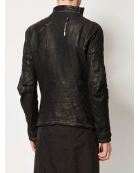 Blouson aviateur en cuir noir Boris Bidjan Saberi