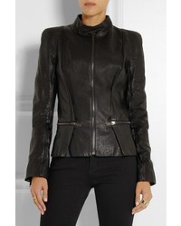 Blouson aviateur en cuir noir Haider Ackermann