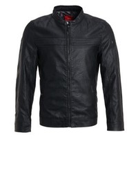 Blouson aviateur en cuir noir s.Oliver