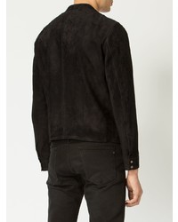 Blouson aviateur en cuir noir Ajmone