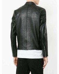 Blouson aviateur en cuir noir Addict Clothes Japan